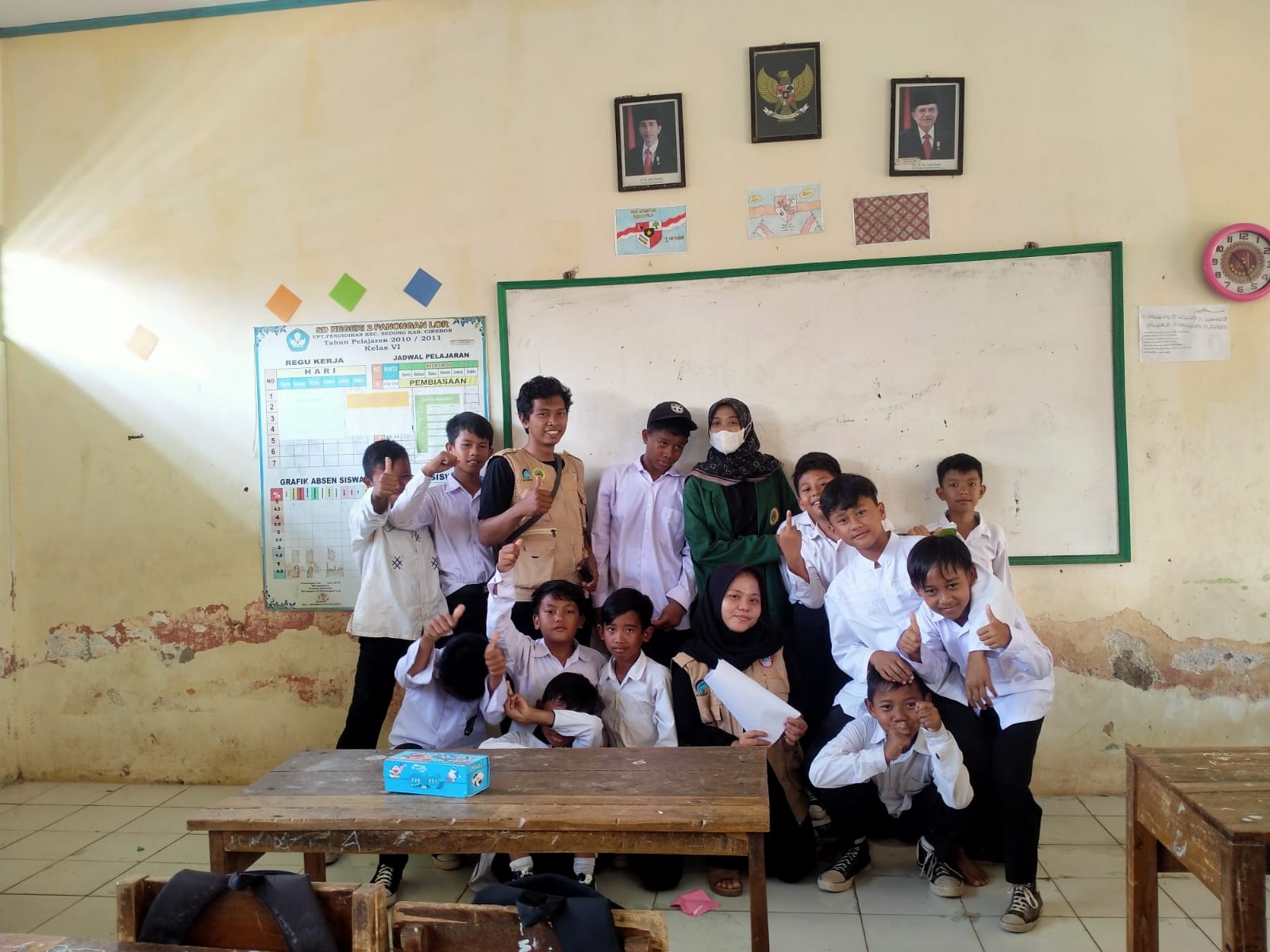 Foto kegiatan pengabdian masyarakat mahasiswa PJKR